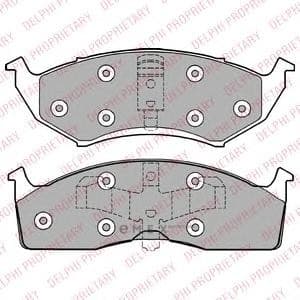 OEM BRAKE PAD AXLE SET LP1166