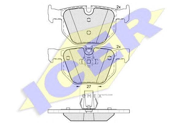 OEM PAD KIT, DISC BRAKE 181684