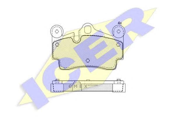 OEM BRAKE PAD RR AUDI Q7 /TOUAREG+CAYENNE 181611