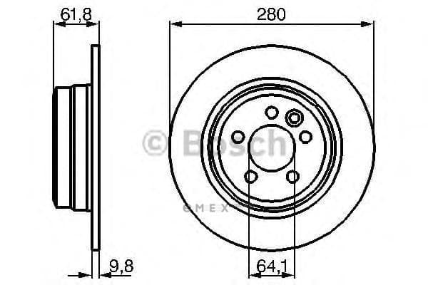 OEM BREMSSCHEIBE ROVER HINTEN 0986478837