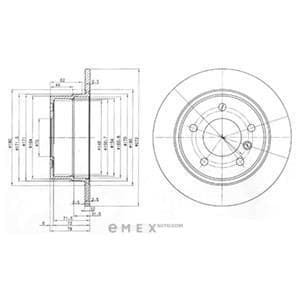 OEM BRAKE DISC (DOUBLE PACK) BG3040