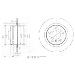 OEM BRAKE DISC (DOUBLE PACK) BG3960