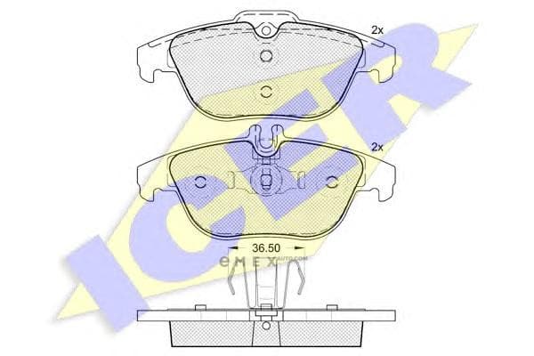 OEM BRAKE PAD RR DB W204/C-CLASS/17.9MM 181863