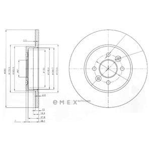 OEM BRAKE DISC (DOUBLE PACK) BG3992