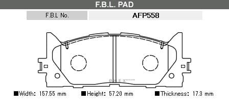 OEM PAD KIT, DISC BRAKE AFP558