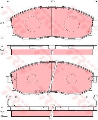 OEM PAD KIT, DISC BRAKE GDB3201