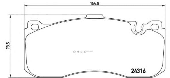 OEM brakepad P06041