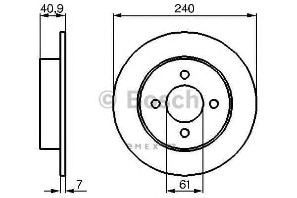 OEM BREMSSCHEIBE 0986479104