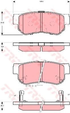 OEM PAD KIT, DISC BRAKE GDB3298