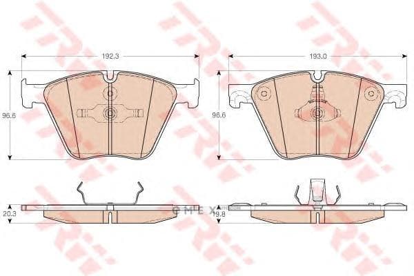 OEM PAD KIT, DISC BRAKE GDB1964