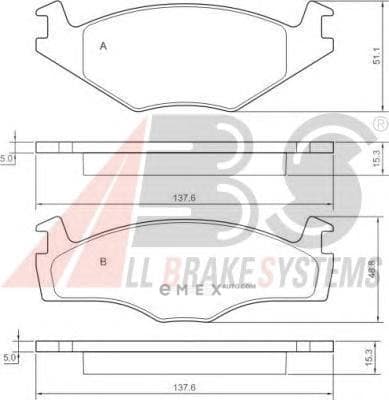 OEM PAD KIT, DISC BRAKE 36540