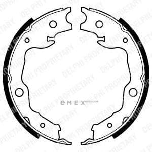 OEM BRAKE SHOE AXLE SET LS1999