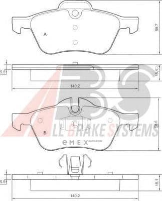 OEM Brake Pads/ABS 37279