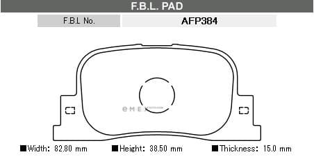 OEM BRAKE PAD AFP384