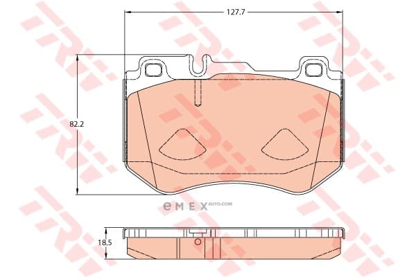 OEM PAD KIT, DISC BRAKE GDB2078