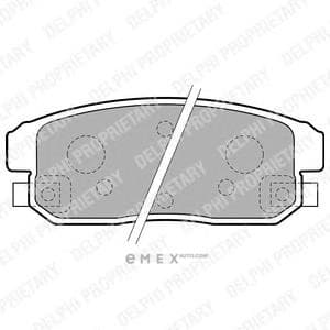 OEM BRAKE PAD AXLE SET LP1829