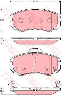 OEM PAD KIT, DISC BRAKE GDB3386