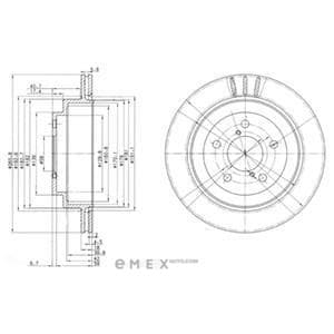 OEM BRAKE DISC (DOUBLE PACK) BG3154