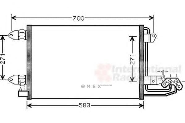 OEM RADIATOR ASSY, ENGINE COOLANT 58005209