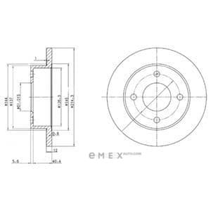 OEM BRAKE DISC (DOUBLE PACK) BG2566