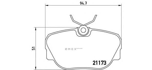 OEM PAD KIT, DISC BRAKE P06010