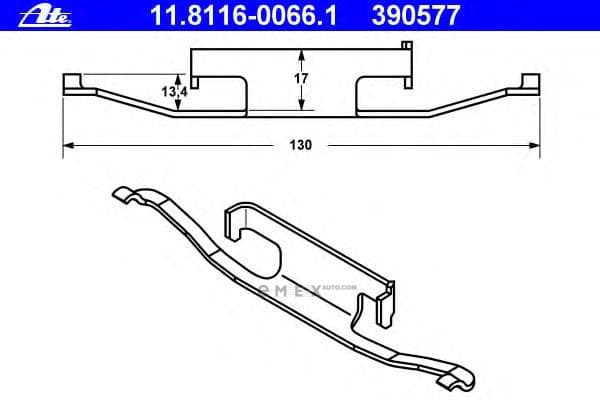 OEM BRACKET, REINFORCEMENT 11811600661