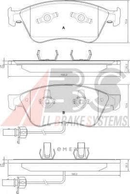 OEM Brake Pads/ABS 37427