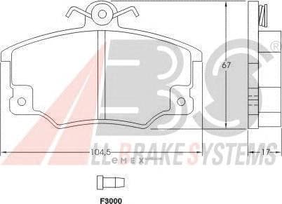 OEM Brake Pads/ABS 36521