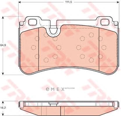 OEM BRAKE PAD REAR-W204 GDB1711