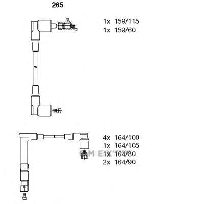 OEM WIRES FOR SPARK PLUGS 265