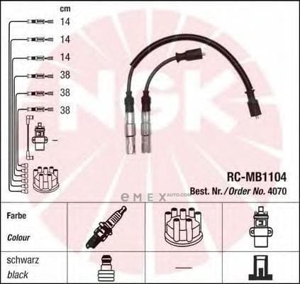 OEM WIRES FOR SPARK PLUGS 4070