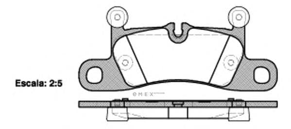 OEM Brake Pad Set, disc brake 137910