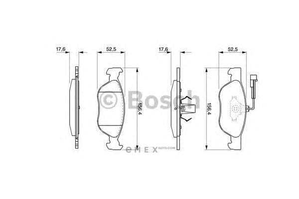 OEM BREMSBELAG 0986424510