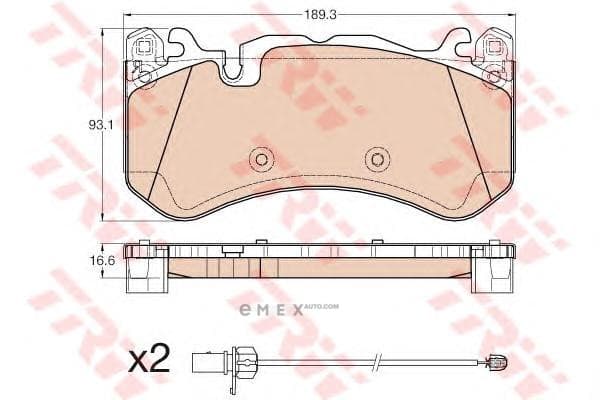 OEM PAD KIT, DISC BRAKE GDB1977