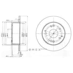 OEM BRAKE DISC (DOUBLE PACK) BG3745