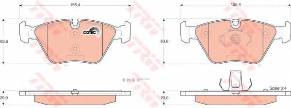 OEM PAD KIT, DISC BRAKE GDB1531