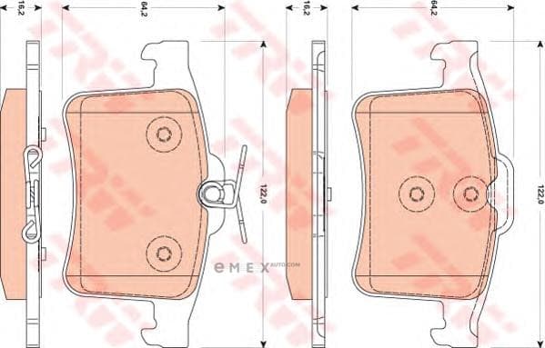 OEM PAD KIT, DISC BRAKE GDB1877