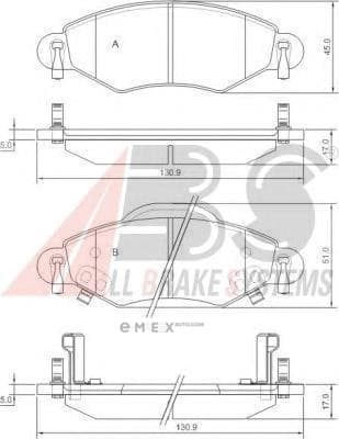 OEM Brake Pads/ABS 37309