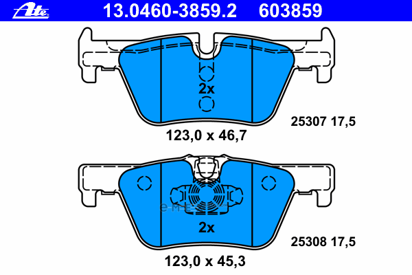 OEM PAD KIT, DISC BRAKE 13046038592