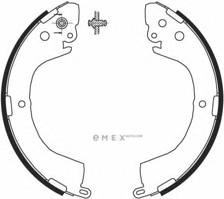 OEM SHOE KIT, DRUM BRAKE MN186403