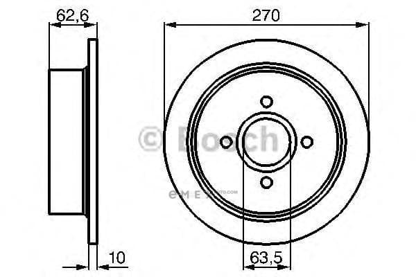 OEM BREMSSCHEIBE 0986478672