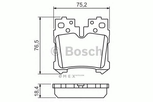 OEM PAD KIT, DISC BRAKE 0986494424