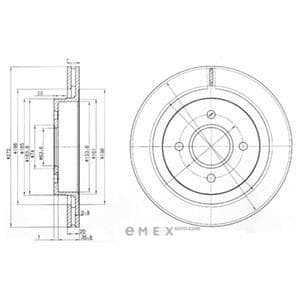 OEM BRAKE DISC (DOUBLE PACK) BG2758