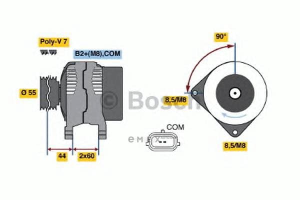 OEM DREHSTROMLICHTMASCHINE I.A. 0986046440