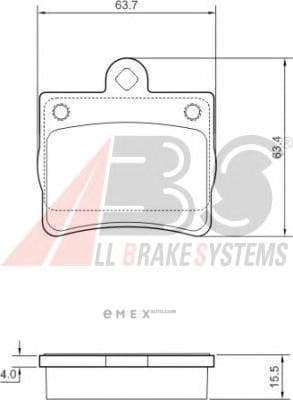 OEM Brake Pads/ABS 37006