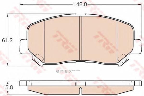 OEM PAD KIT, DISC BRAKE GDB3562