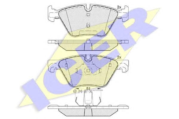 OEM PAD KIT, DISC BRAKE 182002