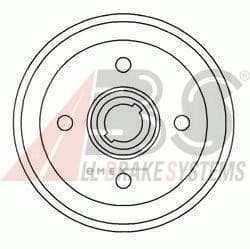 OEM Brake Drums/ABS 5125S