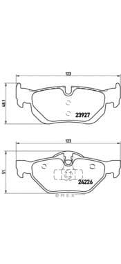 OEM PAD KIT, DISC BRAKE P06038