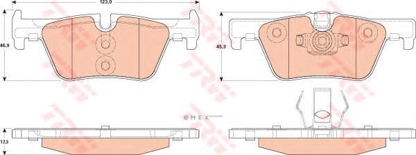 OEM PAD KIT, DISC BRAKE GDB1919